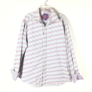 Robert Graham Mens Flip Cuff Button Shirt Classic